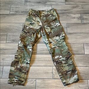 Rugged Green and Brown Cargo Jumpsuit with Tactical Design